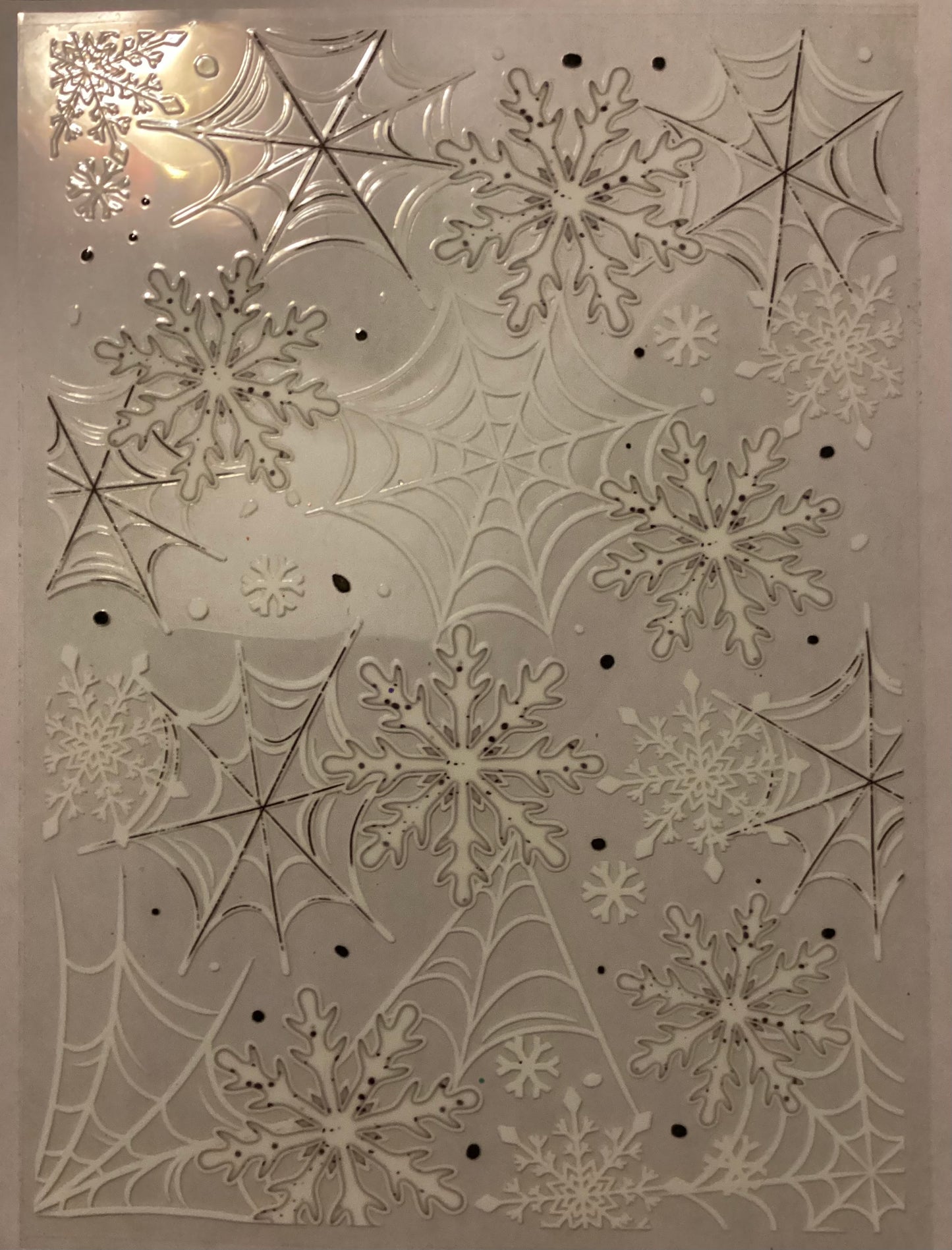 Snowflakes and spiderwebs