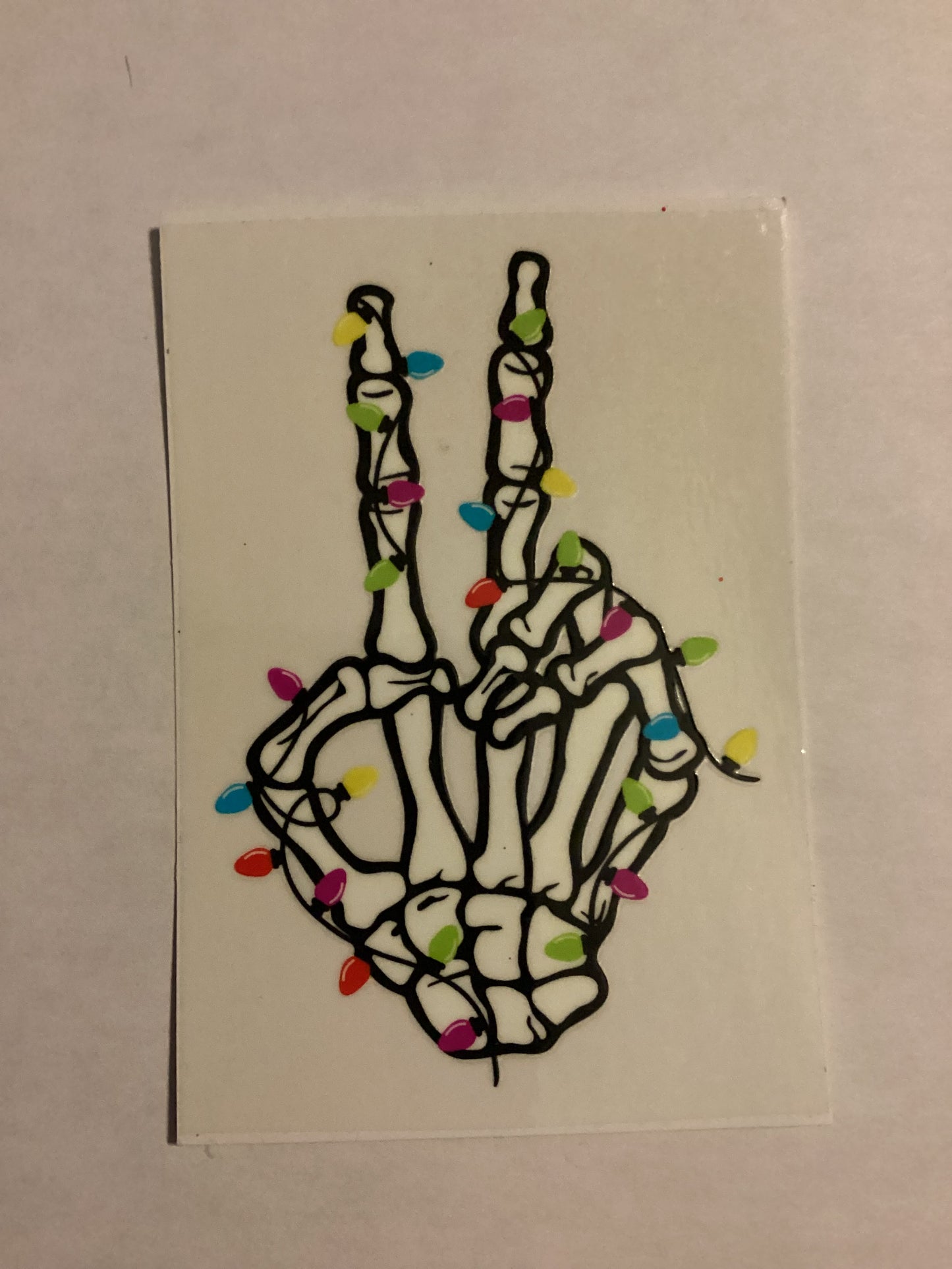 Peace skelly hand