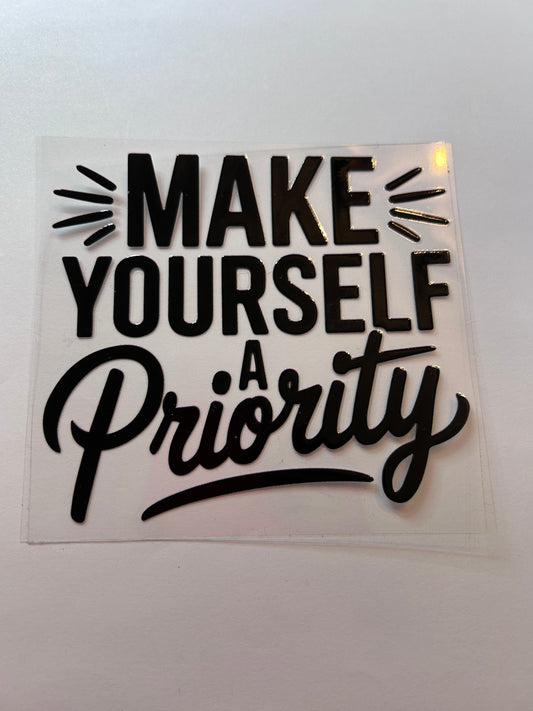 Make yourself a priority