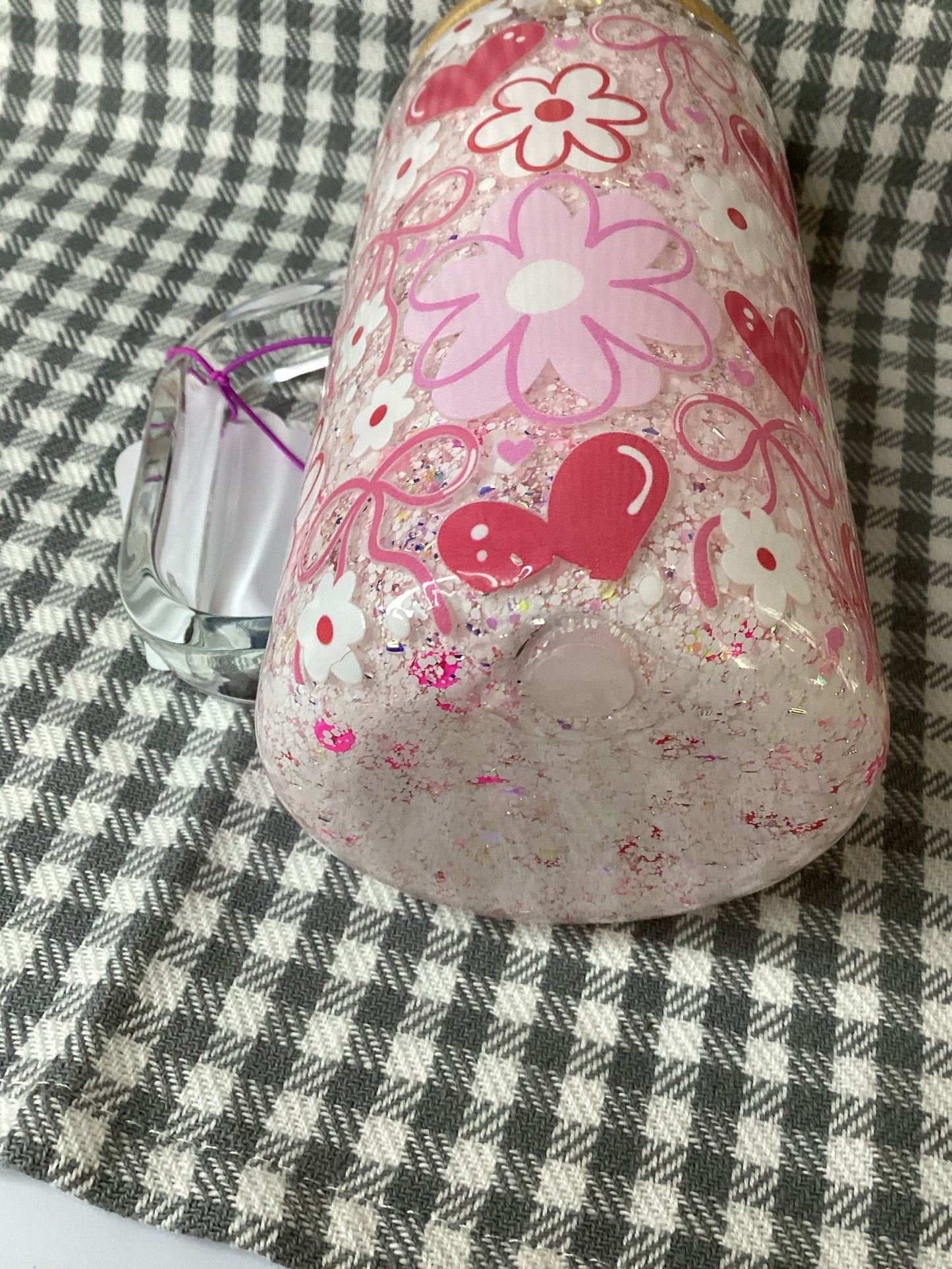 16oz glass handle