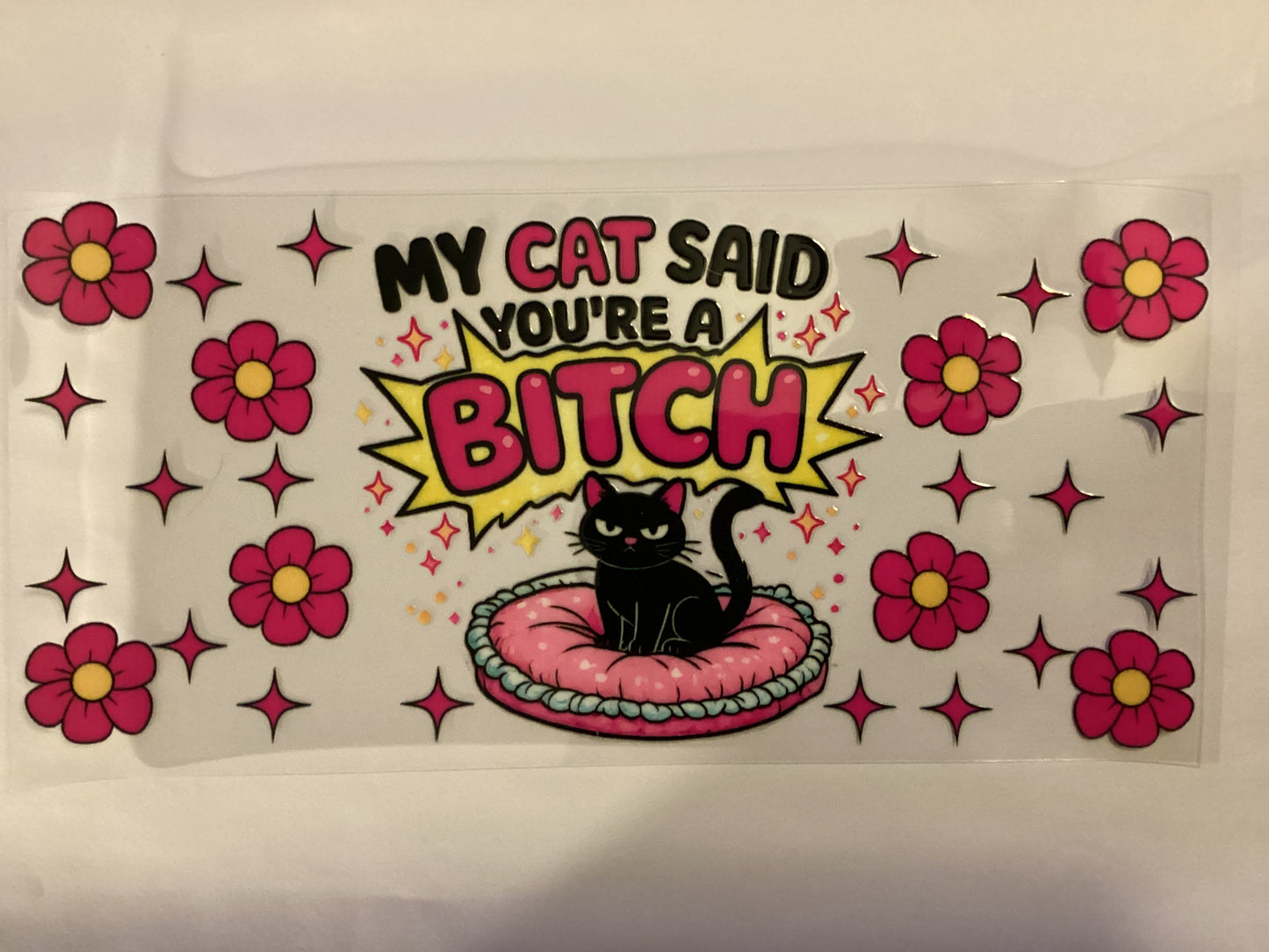 My cat said you’re a B
