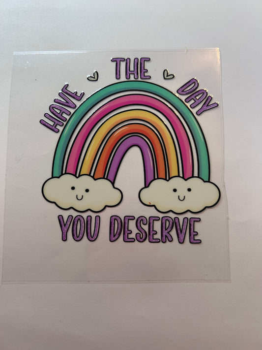 Rainbow with quote