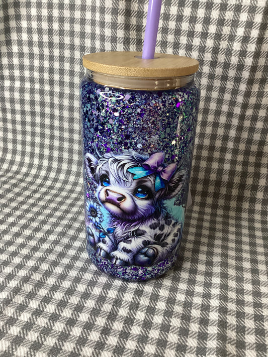 16oz glass handle